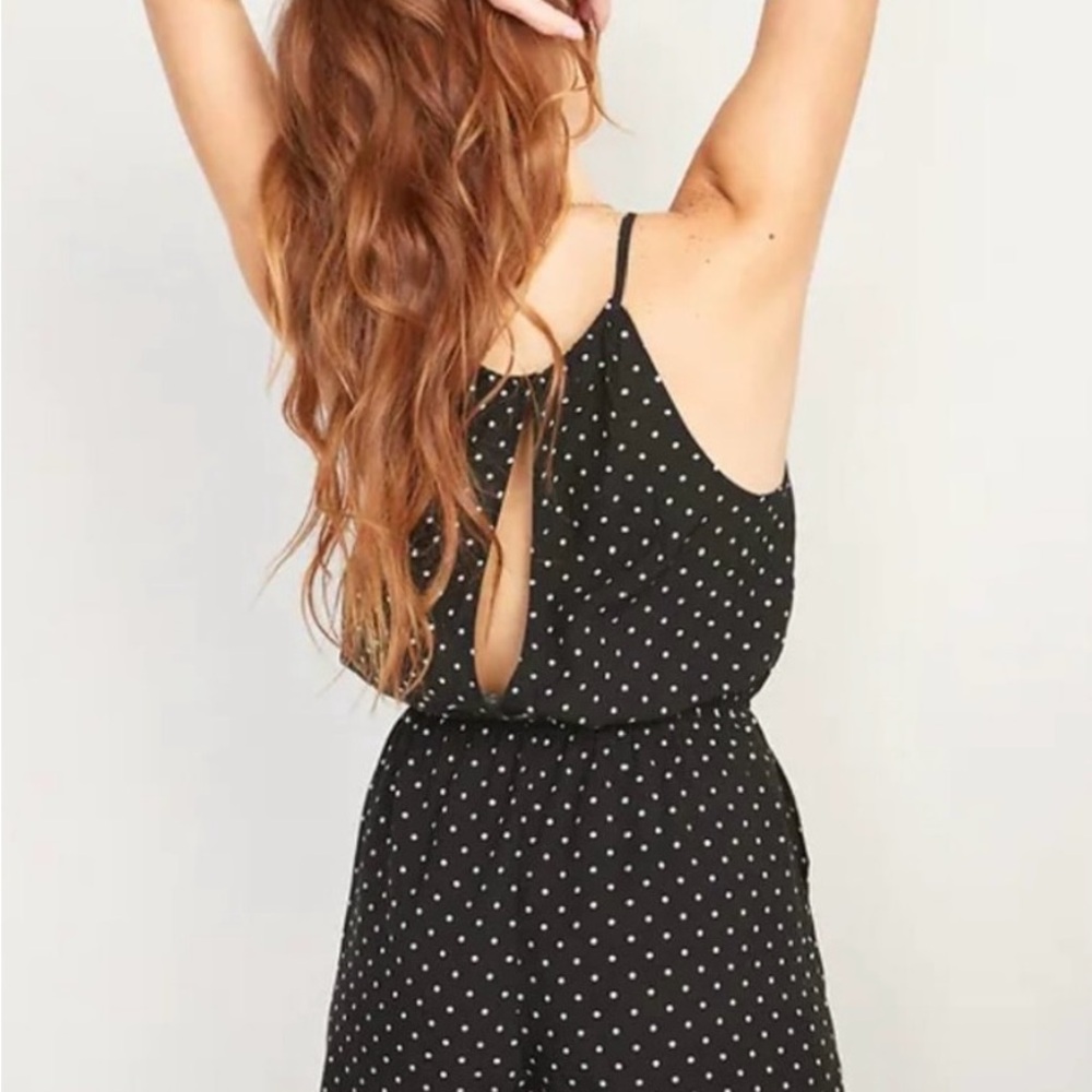 Old Navy Black Halter Romper